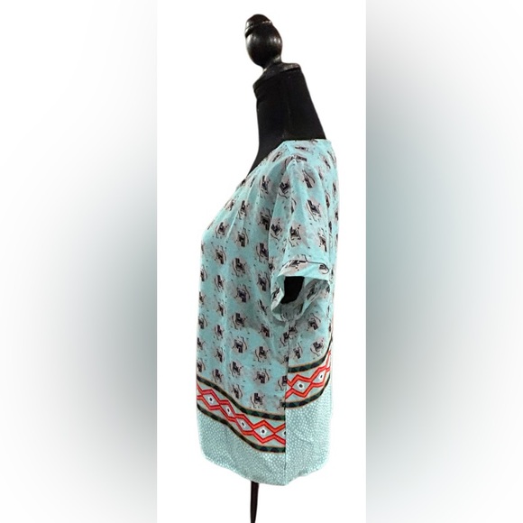 🐘SHUN BO!! STUNNING LUCKY ELEPHANT TOP! EASY SLIP ON! GORG PRINT!!🐘 - Picture 13 of 14